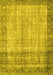 Machine Washable Persian Yellow Traditional Rug, wshtr3702yw