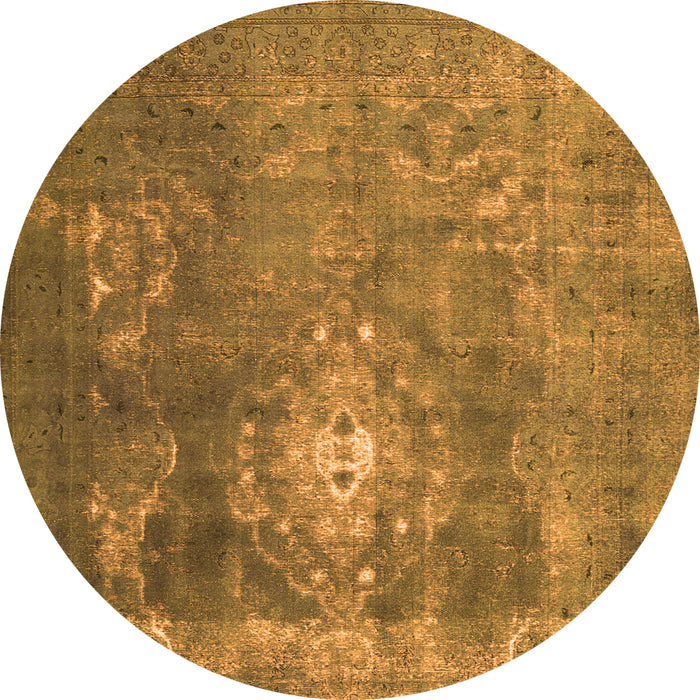 Machine Washable Persian Orange Bohemian Area Rugs, wshtr3703org