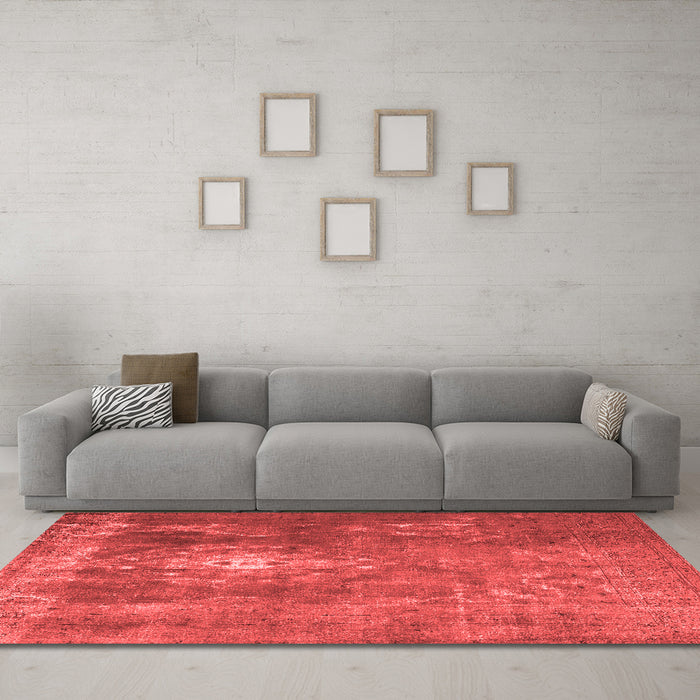 Bohemian Red Washable Rugs