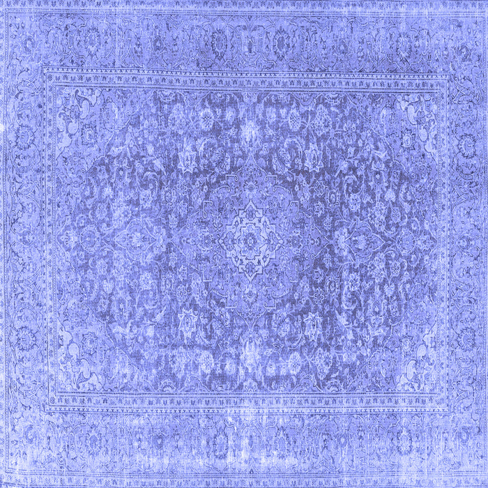 Square Persian Blue Traditional Rug, tr3704blu