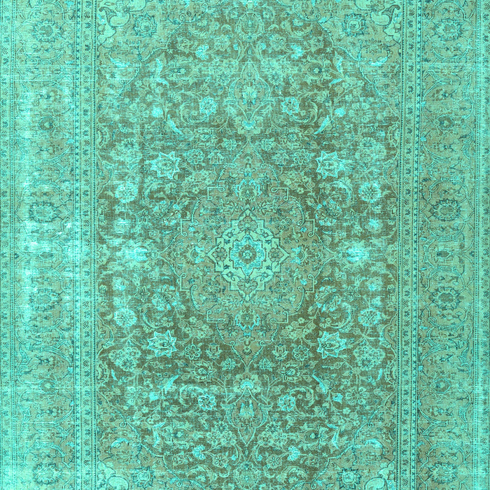 Machine Washable Persian Turquoise Traditional Area Rugs, wshtr3704turq