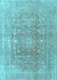 Persian Light Blue Traditional Rug, tr3704lblu