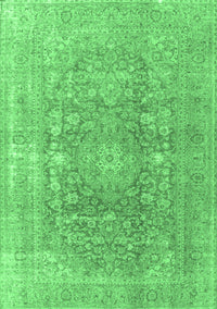 Persian Emerald Green Traditional Rug, tr3704emgrn