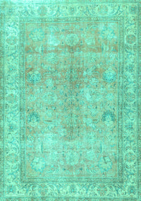 Persian Turquoise Traditional Rug, tr3705turq