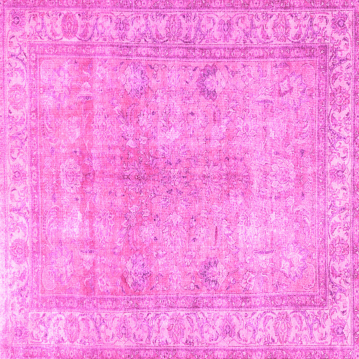 Square Persian Pink Traditional Rug, tr3705pnk