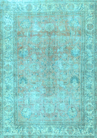 Persian Light Blue Traditional Rug, tr3705lblu