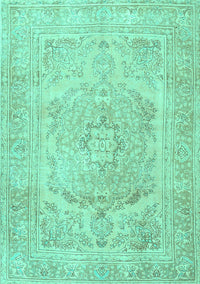 Persian Turquoise Traditional Rug, tr3706turq