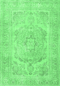 Persian Emerald Green Traditional Rug, tr3706emgrn