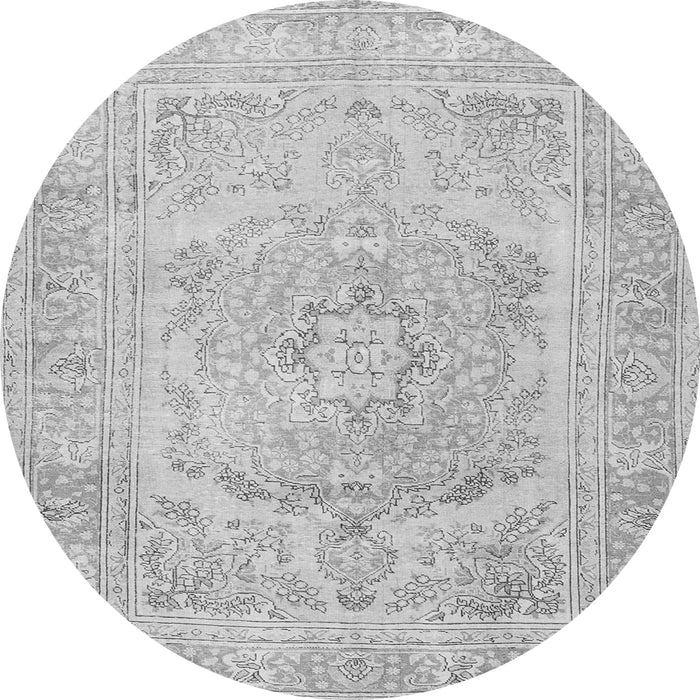 Machine Washable Persian Gray Traditional Rug, wshtr3706gry