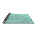 Sideview of Persian Light Blue Traditional Rug, tr3706lblu