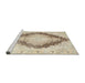 Sideview of Machine Washable Traditional Gold Rug, wshtr3707