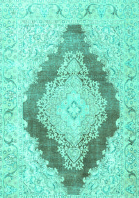 Persian Turquoise Traditional Rug, tr3707turq