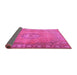 Sideview of Persian Pink Traditional Rug, tr3708pnk