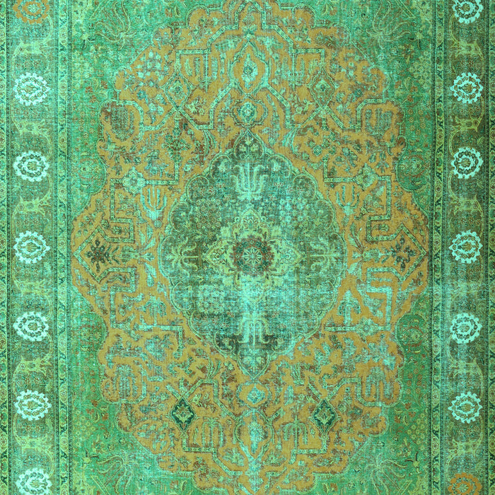 Machine Washable Persian Turquoise Traditional Area Rugs, wshtr3708turq