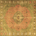 Square Persian Brown Traditional Rug, tr3708brn