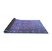 Sideview of Persian Blue Traditional Rug, tr3708blu