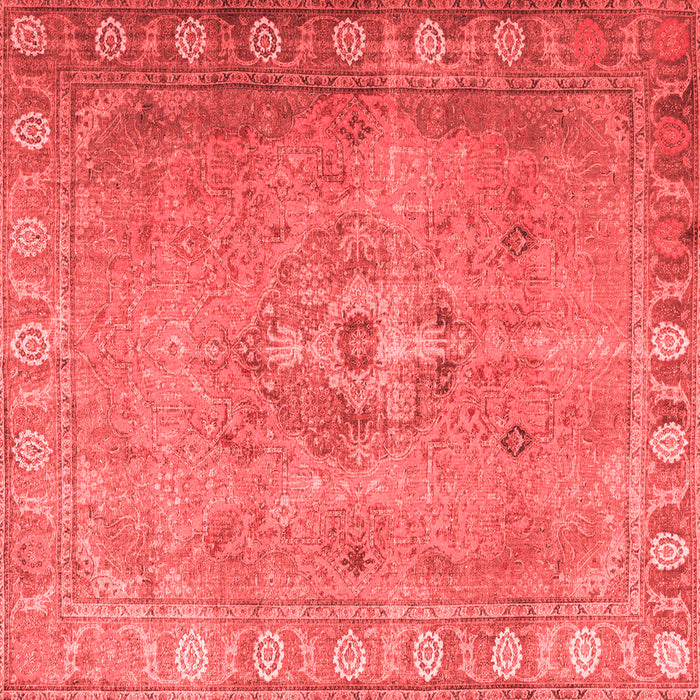 Machine Washable Persian Red Traditional Rug, wshtr3708red