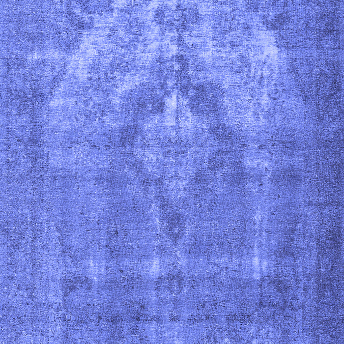 Machine Washable Persian Blue Traditional Rug, wshtr3709blu