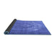 Sideview of Persian Blue Traditional Rug, tr3709blu