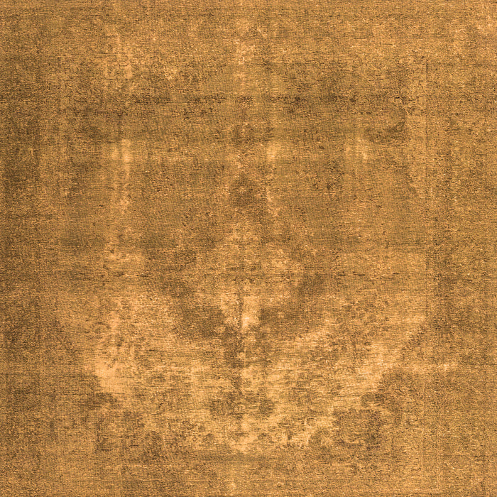 Serging Thickness of Persian Orange Traditional Rug, tr3709org