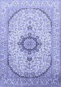 Medallion Blue Traditional Rug, tr370blu