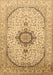 Medallion Brown Traditional Rug, tr370brn