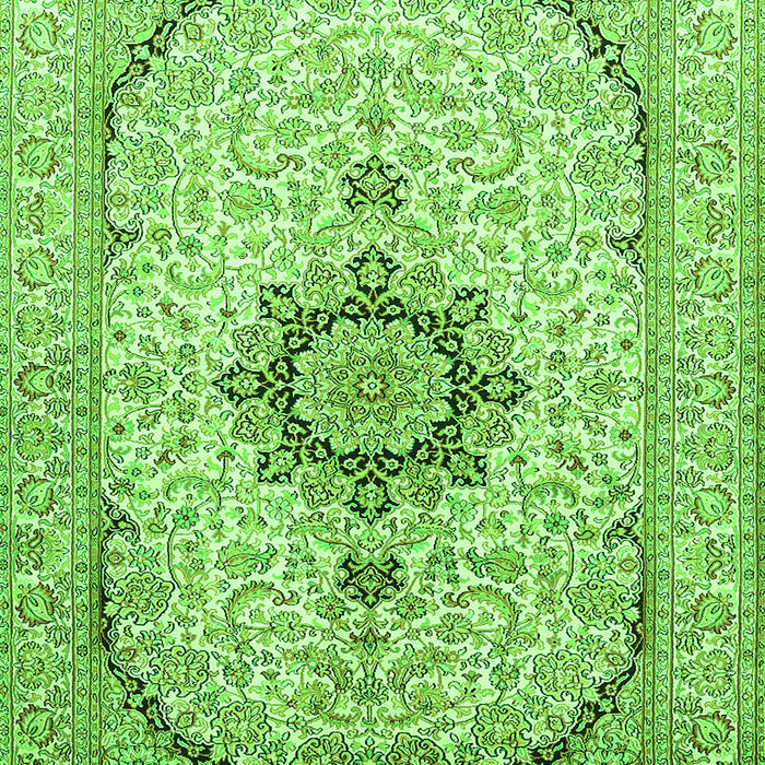 Medallion Green Traditional Rug, tr370grn