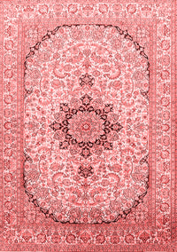 Medallion Red Traditional Rug, tr370red