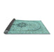 Sideview of Medallion Light Blue Traditional Rug, tr370lblu