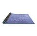 Sideview of Persian Blue Traditional Rug, tr3710blu