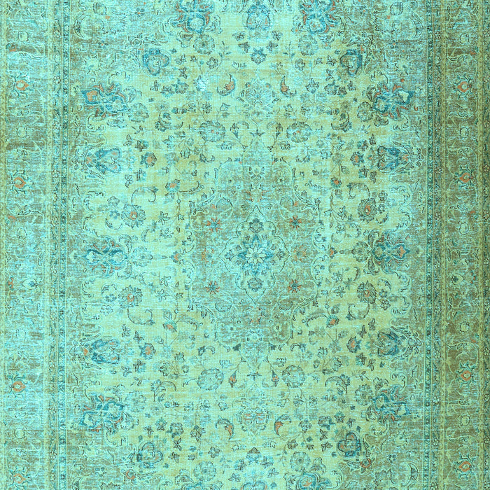 Machine Washable Persian Light Blue Traditional Rug, wshtr3710lblu