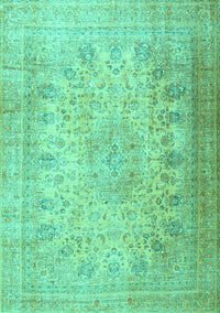 Persian Turquoise Traditional Rug, tr3710turq