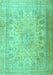 Persian Turquoise Traditional Rug, tr3710turq