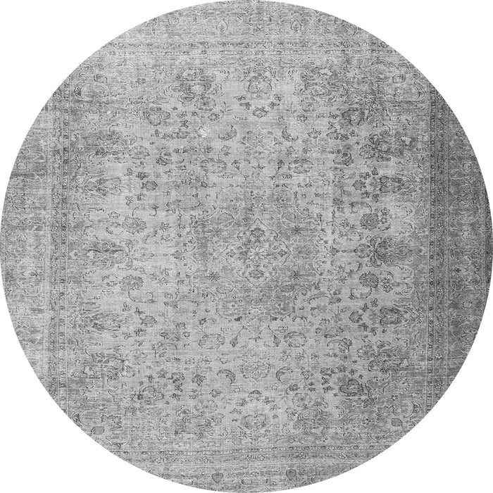 Machine Washable Persian Gray Traditional Rug, wshtr3710gry