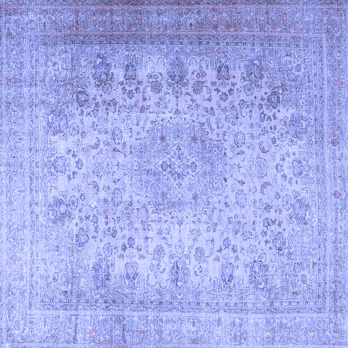 Square Persian Blue Traditional Rug, tr3710blu