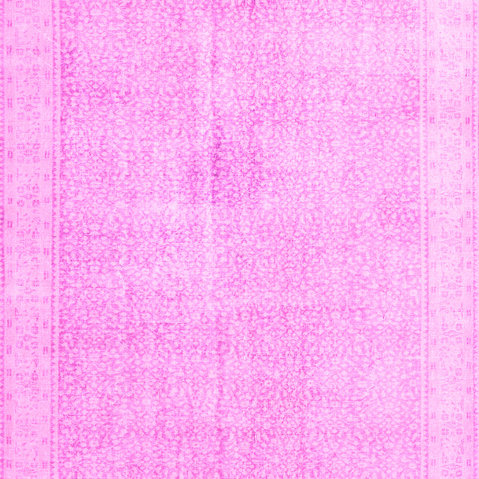 Machine Washable Persian Pink Traditional Rug, wshtr3712pnk