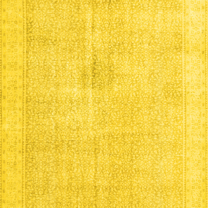 Machine Washable Persian Yellow Traditional Rug, wshtr3712yw