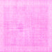 Square Persian Pink Traditional Rug, tr3712pnk
