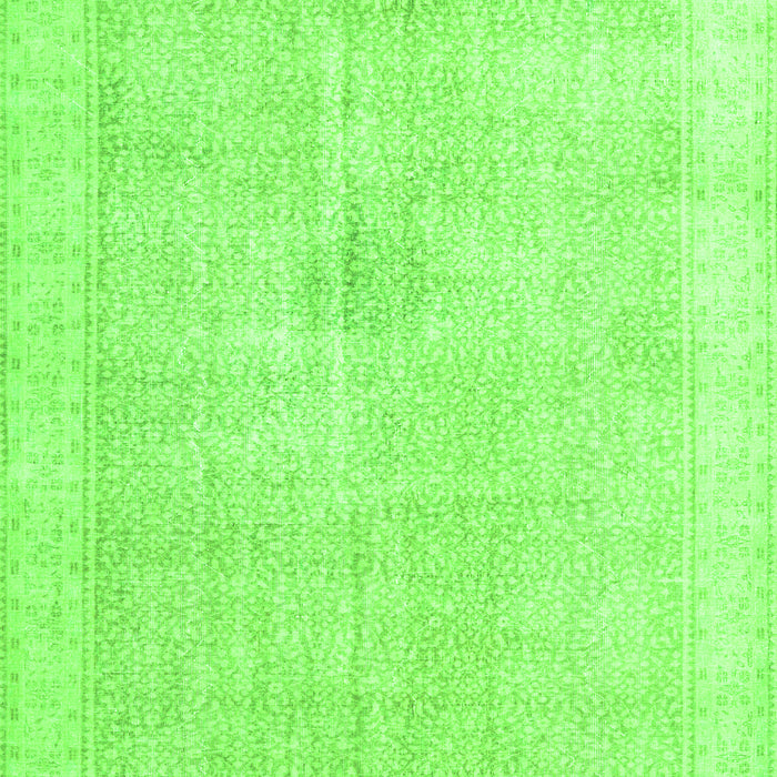 Serging Thickness of Machine Washable Persian Green Traditional Area Rugs, wshtr3712grn