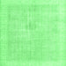 Square Persian Emerald Green Traditional Rug, tr3712emgrn