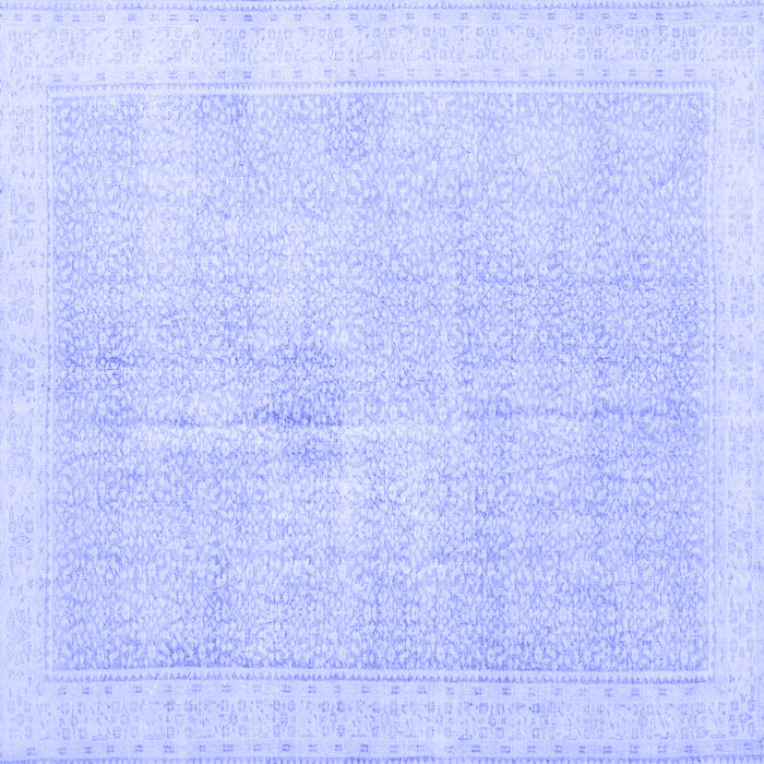 Square Persian Blue Traditional Rug, tr3712blu