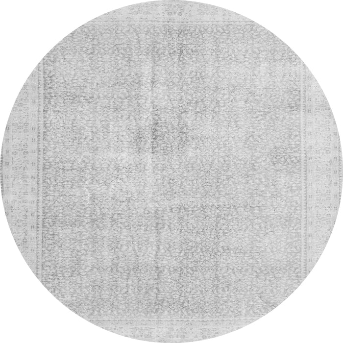 Square Persian Gray Traditional Rug, tr3712gry