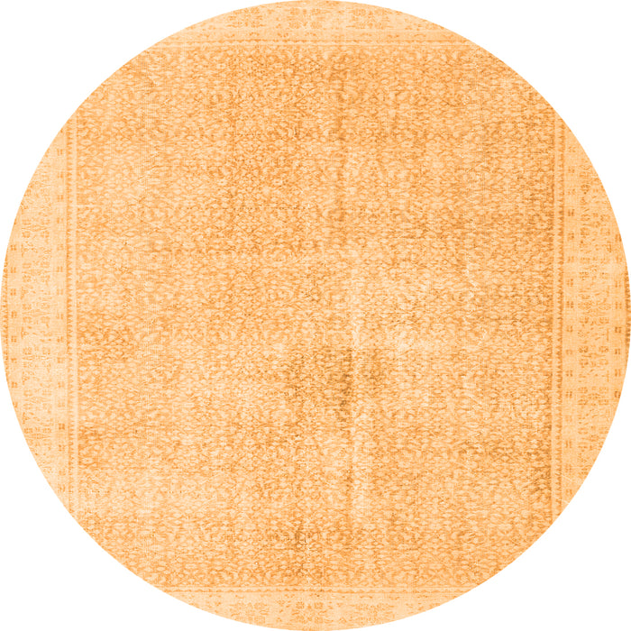 Machine Washable Persian Orange Traditional Area Rugs, wshtr3712org