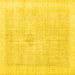 Square Machine Washable Persian Yellow Traditional Rug, wshtr3712yw