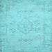 Square Persian Light Blue Traditional Rug, tr3713lblu