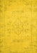 Machine Washable Persian Yellow Traditional Rug, wshtr3713yw