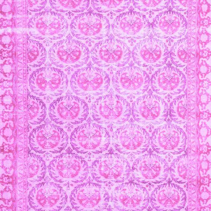 Machine Washable Persian Purple Traditional Area Rugs, wshtr3714pur