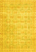 Machine Washable Persian Yellow Traditional Rug, wshtr3714yw