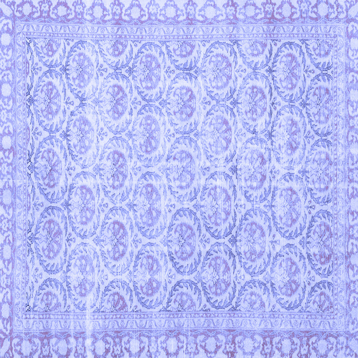 Square Persian Blue Traditional Rug, tr3714blu