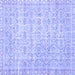 Square Persian Blue Traditional Rug, tr3714blu